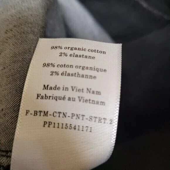 NEW Everlane The Organic Straight-Leg Pant High Rise in Black Size 6 Womens - Picture 11 of 11